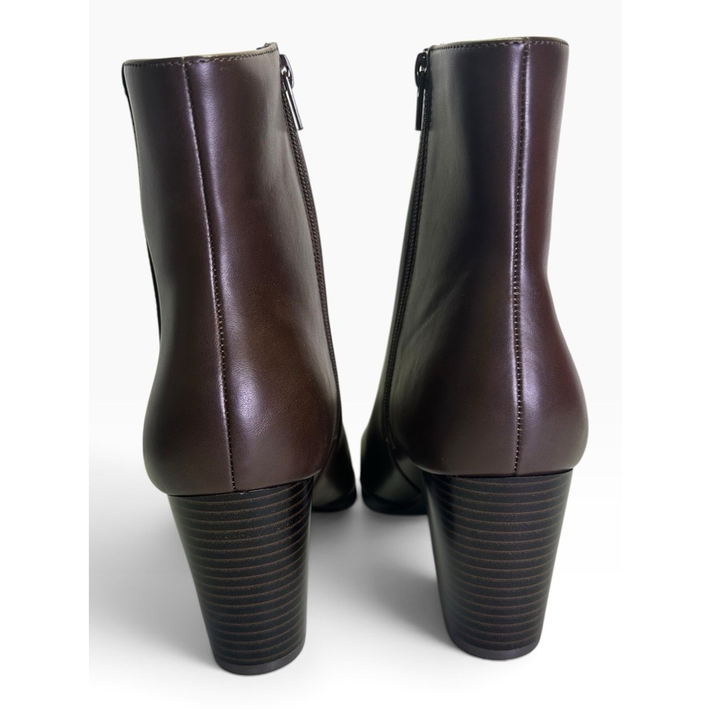 UNISA Women Pointed Toe Block Heel Ankle Boots Brown UNMAYDEN-R Size 8.5 M - Picture 3 of 8